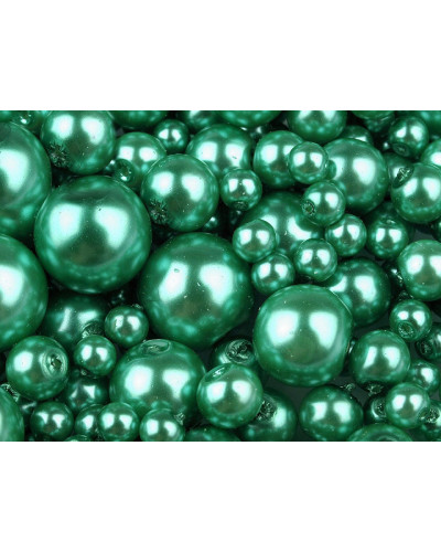 Perle sticlă lucioase, mix mărimi, Ø4-12 mm | Mimib Perle sticlă lucioase, mix mărimi, Ø4-12 mm | Mimib