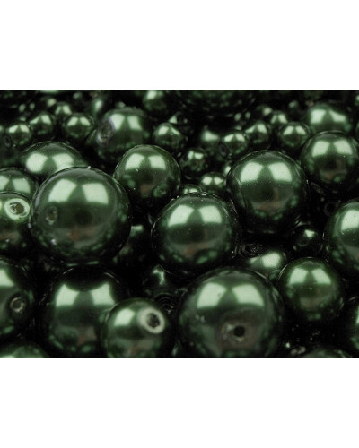 Perle sticlă lucioase, mix mărimi, Ø4-12 mm | Mimib Perle sticlă lucioase, mix mărimi, Ø4-12 mm | Mimib