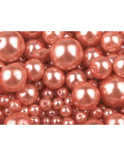 Perle sticlă lucioase, mix mărimi, Ø4-12 mm | Mimib Perle sticlă lucioase, mix mărimi, Ø4-12 mm | Mimib