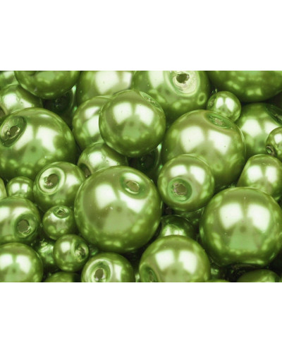 Perle sticlă lucioase, mix mărimi, Ø4-12 mm | Mimib Perle sticlă lucioase, mix mărimi, Ø4-12 mm | Mimib