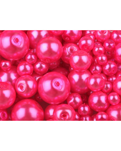Perle sticlă lucioase, mix mărimi, Ø4-12 mm | Mimib Perle sticlă lucioase, mix mărimi, Ø4-12 mm | Mimib