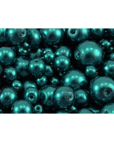Perle sticlă lucioase, mix mărimi, Ø4-12 mm | Mimib Perle sticlă lucioase, mix mărimi, Ø4-12 mm | Mimib