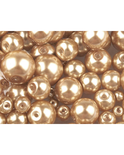 Perle sticlă lucioase, mix mărimi, Ø4-12 mm | Mimib Perle sticlă lucioase, mix mărimi, Ø4-12 mm | Mimib