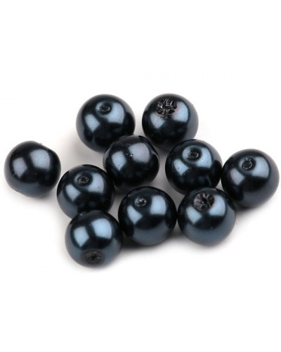 Perle sticlă lucioase, Ø10 mm | Mimib