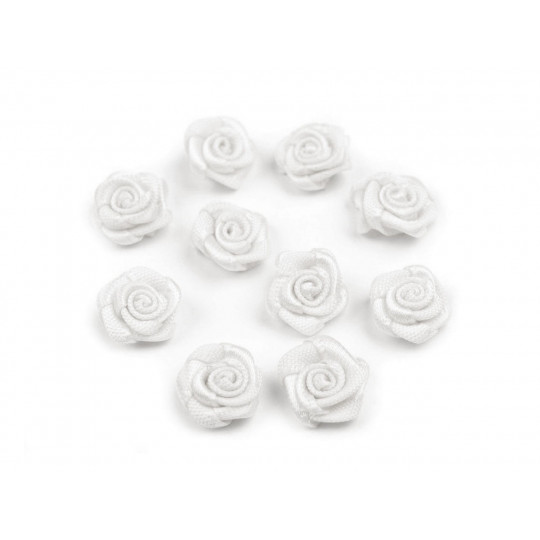 Trandafiri din satin, Ø10 mm | Mimib