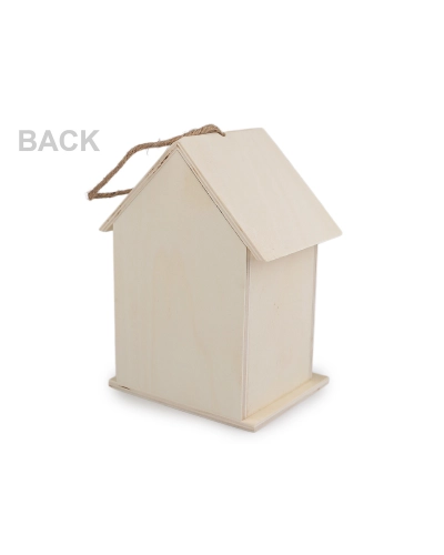 Závesný drevený domček / búdka na domaľovanie - 1 ks | Mimib