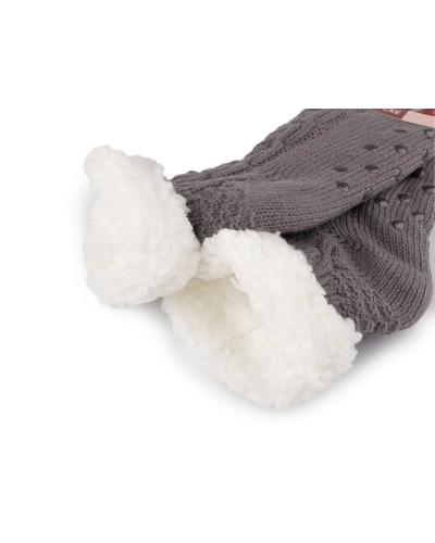 Ponožky zimné s protišmykom, krátke - 1 pár | Mimib