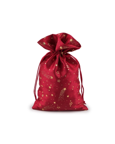 Vianočné darčekové vrecúško hviezdy 20x30 cm - 1 ks | Mimib