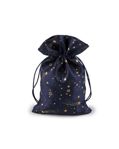 Vianočné darčekové vrecúško hviezdy 20x30 cm - 1 ks | Mimib