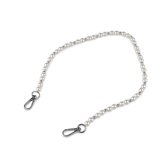 Perlová retiazka / ucho na kabelky a telefóny dĺžka 60 cm - 1 ks | Mimib Perlová retiazka / ucho na kabelky a telefóny dĺžka 60 cm - 1 ks | Mimib