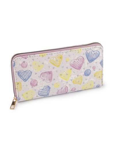 Dámska / dievčenská peňaženka srdce 10x19 cm - 1 ks | Mimib