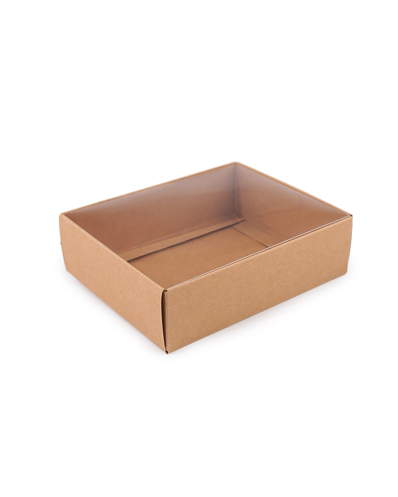 Papierová krabica s priehľadným vekom - 10 ks | Mimib Papierová krabica s priehľadným vekom - 10 ks | Mimib