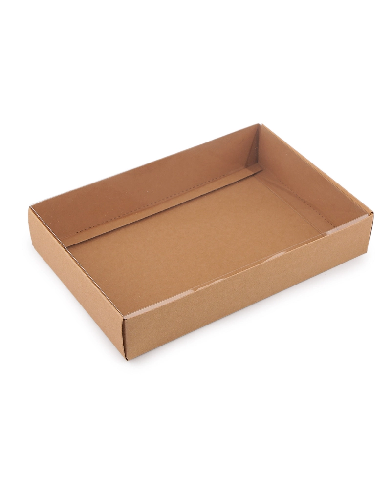 Papierová krabica s priehľadným vekom - 10 ks | Mimib Papierová krabica s priehľadným vekom - 10 ks | Mimib