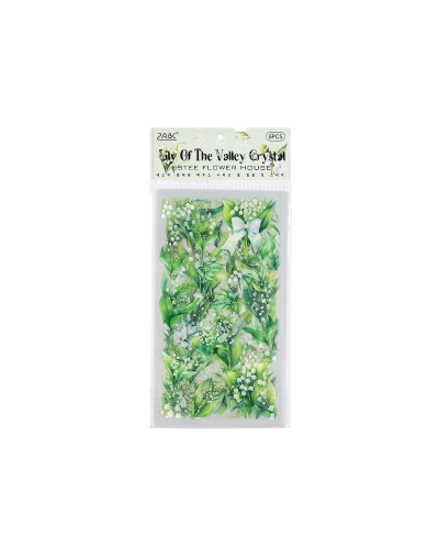 Priehľadné samolepky kvetín a rastlín - 1 sáčok | Mimib Priehľadné samolepky kvetín a rastlín - 1 sáčok | Mimib