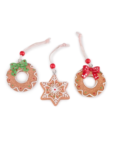 Vianočné perníčky na zavesenie mix - 3 ks | Mimib