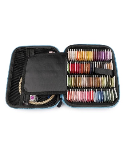 Súprava vyšívania v kufríku / mouline a pomôcky AIRO - 1 sada | Mimib