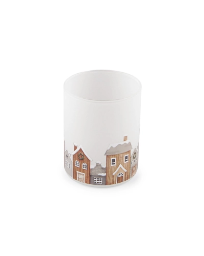 Sklenený svietnik domčeky - 1 ks | Mimib