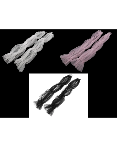 Elegantné tylové rukávy dĺžka 70 cm - 1 pár | Mimib