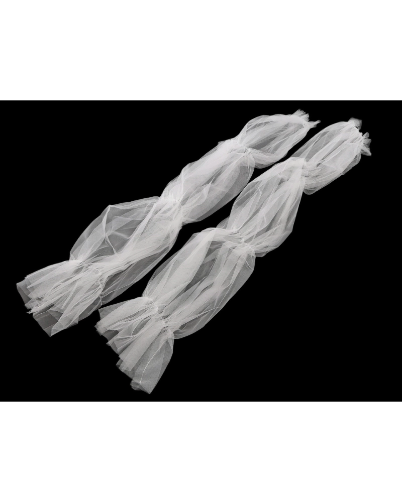 Elegantné tylové rukávy dĺžka 70 cm - 1 pár | Mimib