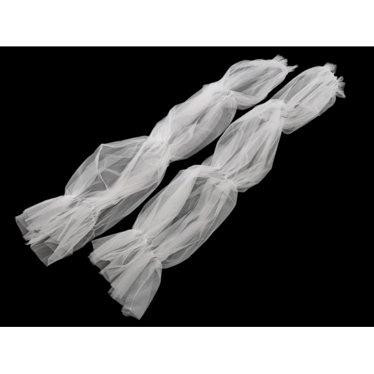 Elegantné tylové rukávy dĺžka 70 cm - 1 pár | Mimib