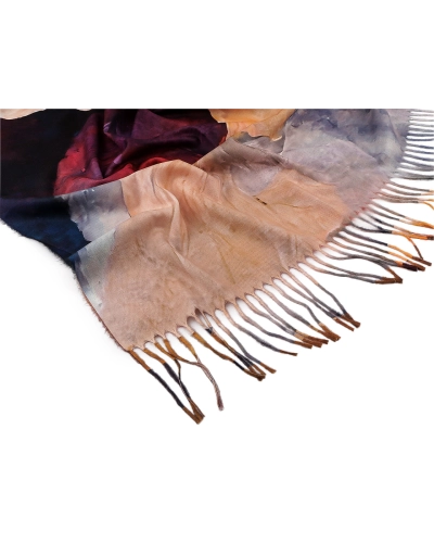 Šatka so strapcami kvety 105x105 cm - 1 ks | Mimib