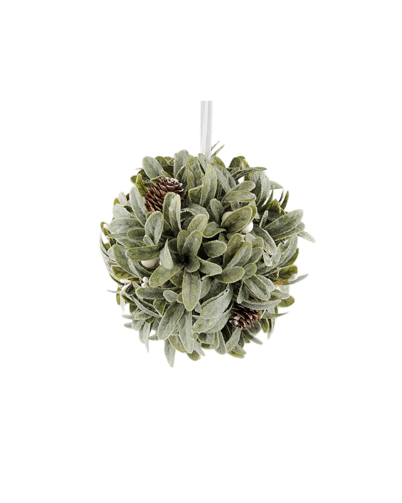Vianočná závesná guľa imelo Ø20 cm - 1 ks | Mimib