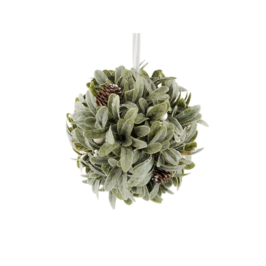 Vianočná závesná guľa imelo Ø20 cm - 1 ks | Mimib