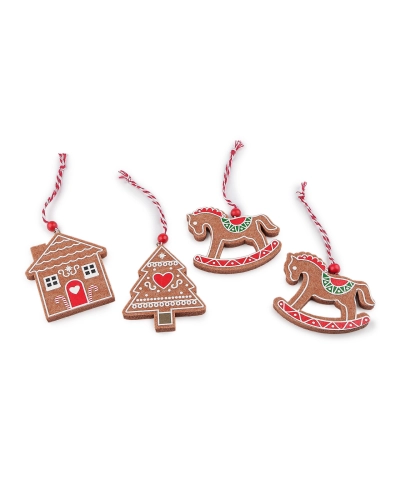 Vianočné perníčky na zavesenie filc koník, stromček, domček - 2 ks | Mimib
