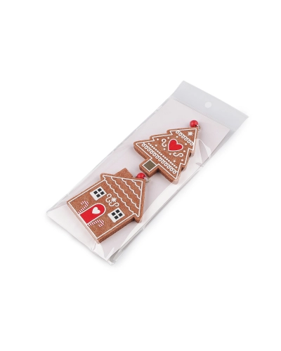 Vianočné perníčky na zavesenie filc koník, stromček, domček - 2 ks | Mimib