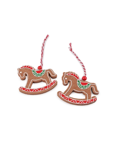 Vianočné perníčky na zavesenie filc koník, stromček, domček - 2 ks | Mimib