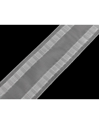 Záclonovka šírka 80 mm s pútkami na kovové háčiky - 1 m | Mimib