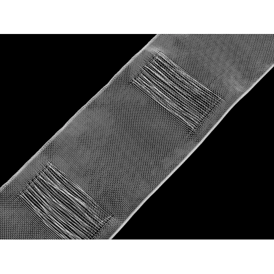 Záclonovka šírka 10 cm s pútkami na navlečenie na tyč - 50 m | Mimib