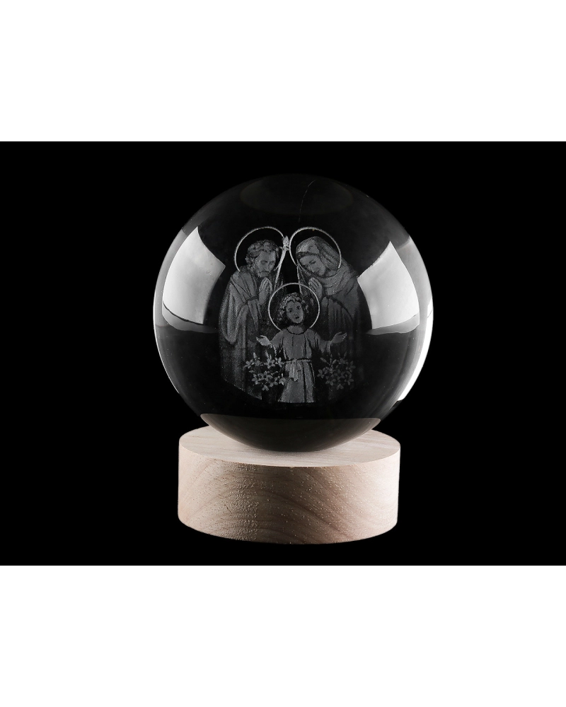 LED svietiaca sklenená guľa Ø10 cm - 1 ks | Mimib