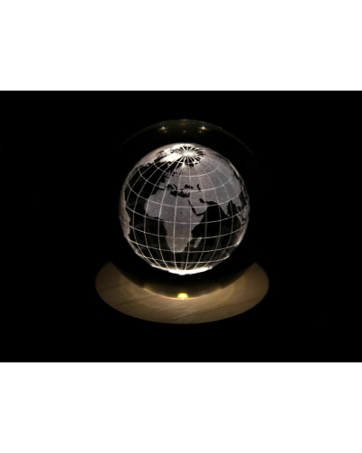 LED svietiaca sklenená guľa Ø8 cm - 1 ks | Mimib