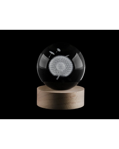 LED svietiaca sklenená guľa Ø8 cm - 1 ks | Mimib