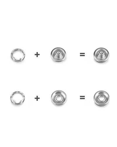 Roland Baby Ø11 mm na hrubé látky, sypané - 500 sada | Mimib