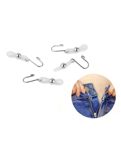 Špeciálny háčik proti rozbiehaniu nohavicových zipsov - 4 ks | Mimib