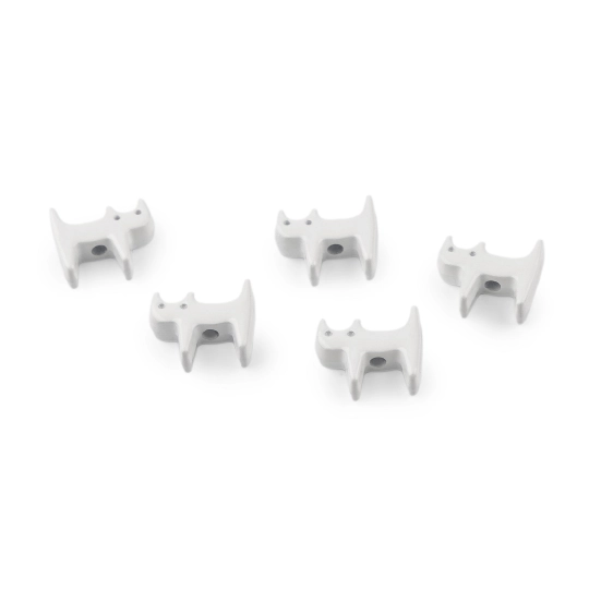 Kovový prívesok mačka 10x22 mm - 5 ks | Mimib