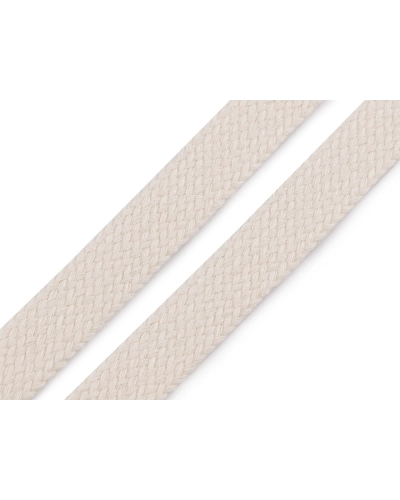 Bavlnená šnúra plochá / dutinka šírka 18 mm - 20 m | Mimib