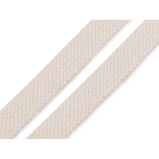 Bavlnená šnúra plochá / dutinka šírka 18 mm - 20 m | Mimib