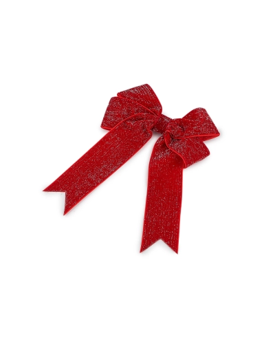 Vianočná mašľa zamatová dvojitá 13x18 cm - 6 ks | Mimib