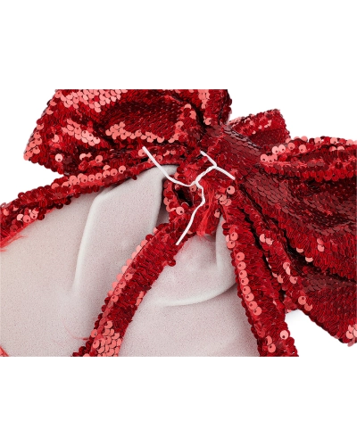 Vianočná mašľa flitrová XL 26x26 cm - 1 ks | Mimib