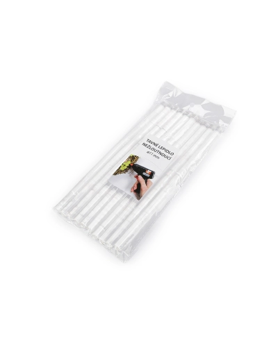 Tavné lepidlo Ø11 mm dĺžka 25 cm nežltnúce - 10 ks | Mimib