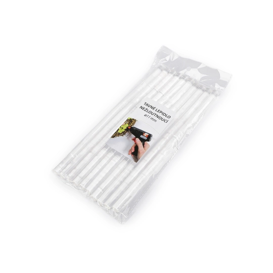 Tavné lepidlo Ø11 mm dĺžka 25 cm nežltnúce - 10 ks | Mimib