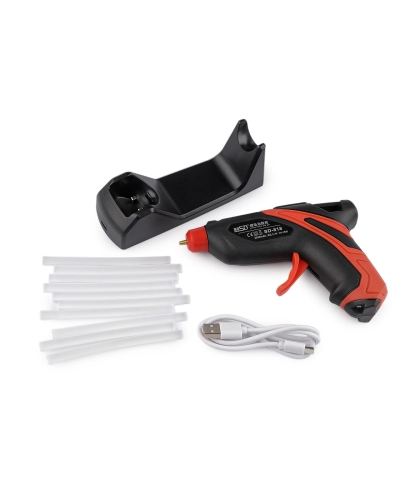 Bezdrôtová tavná pištoľ na lepidlo Ø7 mm s USB dobíjacím stojanom - 1 ks | Mimib