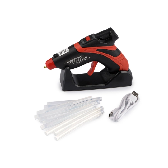 Bezdrôtová tavná pištoľ na lepidlo Ø7 mm s USB dobíjacím stojanom - 1 ks | Mimib