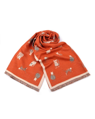 Šatka / šál / pléd so strapcami 65x190 cm - 1 ks | Mimib