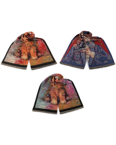 Šatka / šál / pléd so strapcami 65x190 cm - 1 ks | Mimib