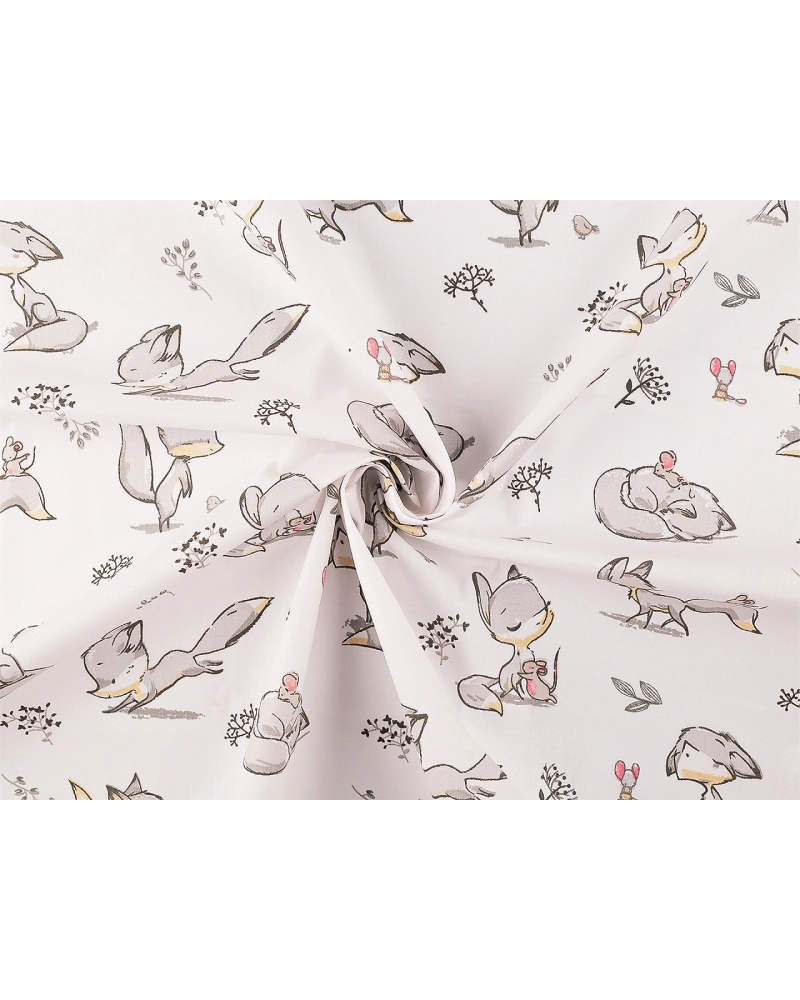 Bavlnená látka / plátno líška - 1 m | Mimib