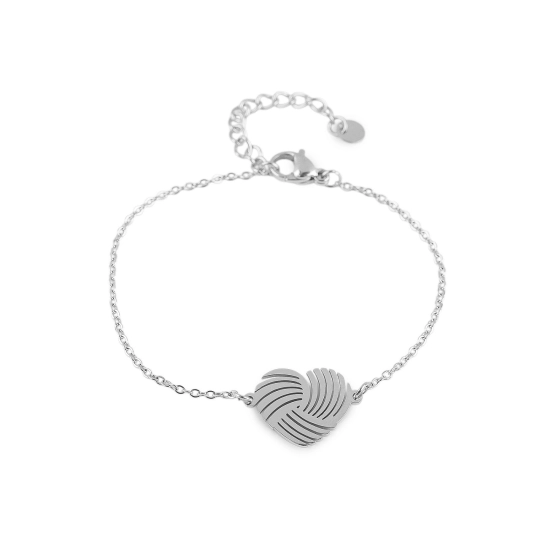 Náramok z nerezovej ocele srdce - 1 ks | Mimib